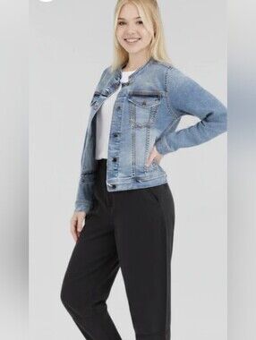 St. John's Bay Light Blue Denim Jacket Size L Denim jacket Only